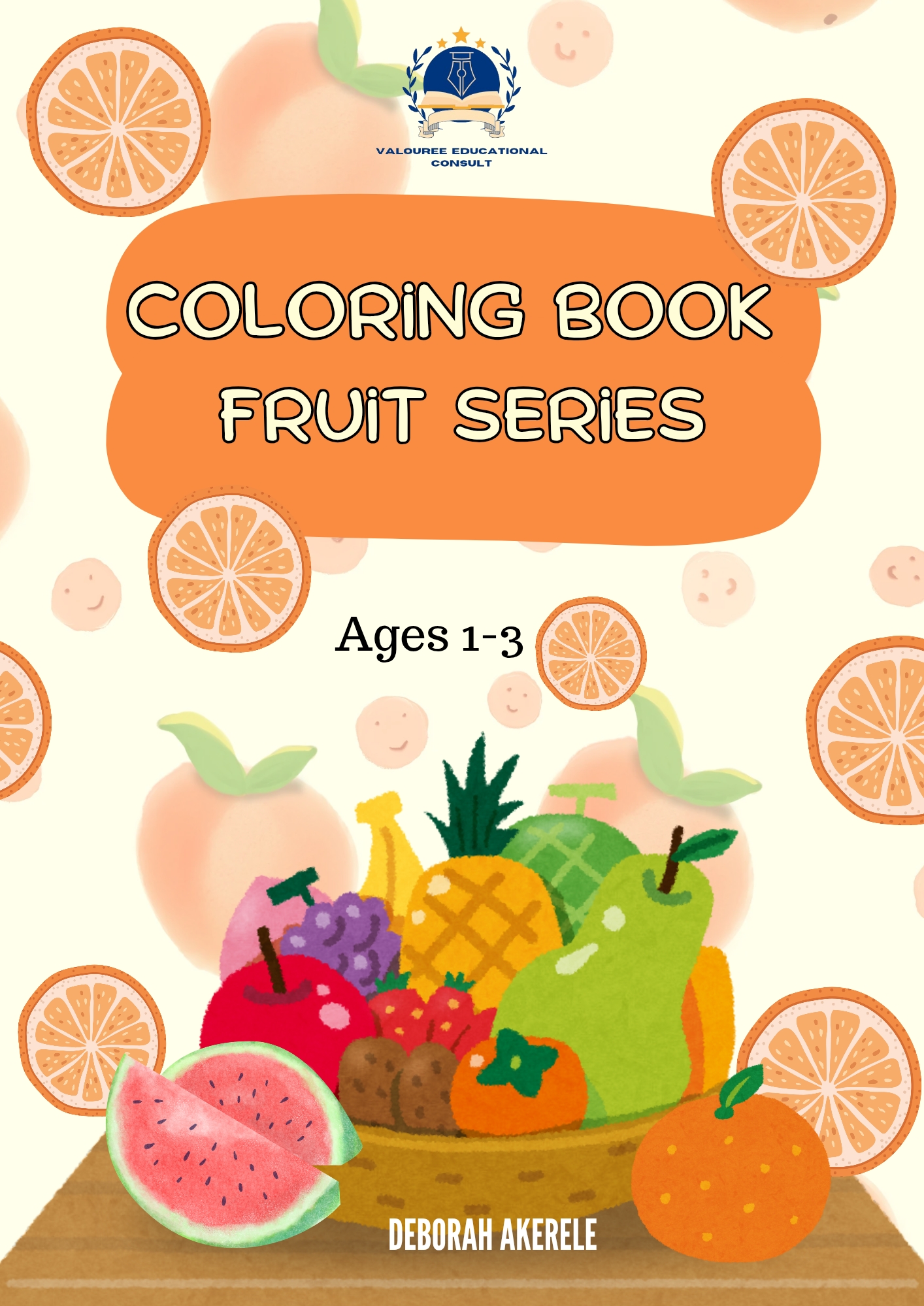 Fruit coloring book series